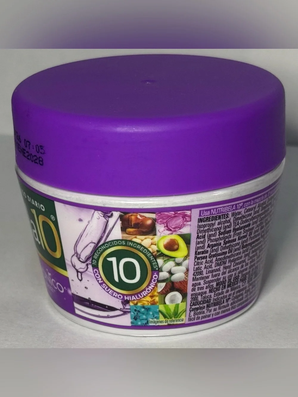 NutriBela 10 Hair Treatment with Hyaluronic Serum - Purple